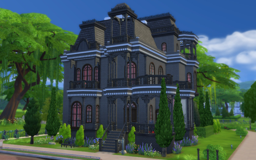 sims 4 gothic house